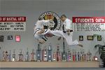 Duc dang taekwondo instructor tam bui jumping front kick
